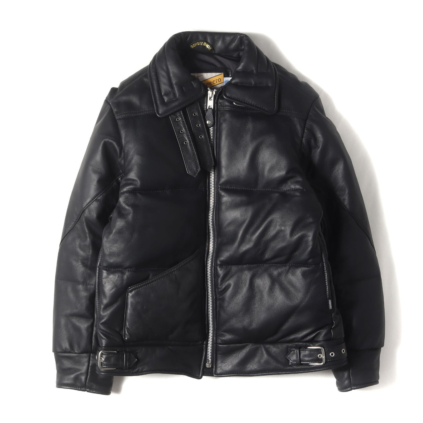 00s ×Schott B-3 ラムスキンレザー ダウンジャケット