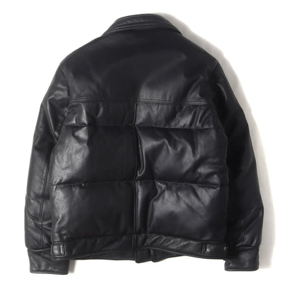 00s ×Schott B-3 ラムスキンレザー ダウンジャケット