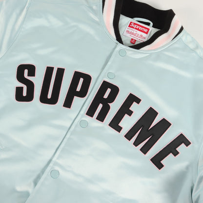 21SS ×Mitchell & Ness サテン バーシティジャケット / スタジャン(Satin Varsity Jacket)