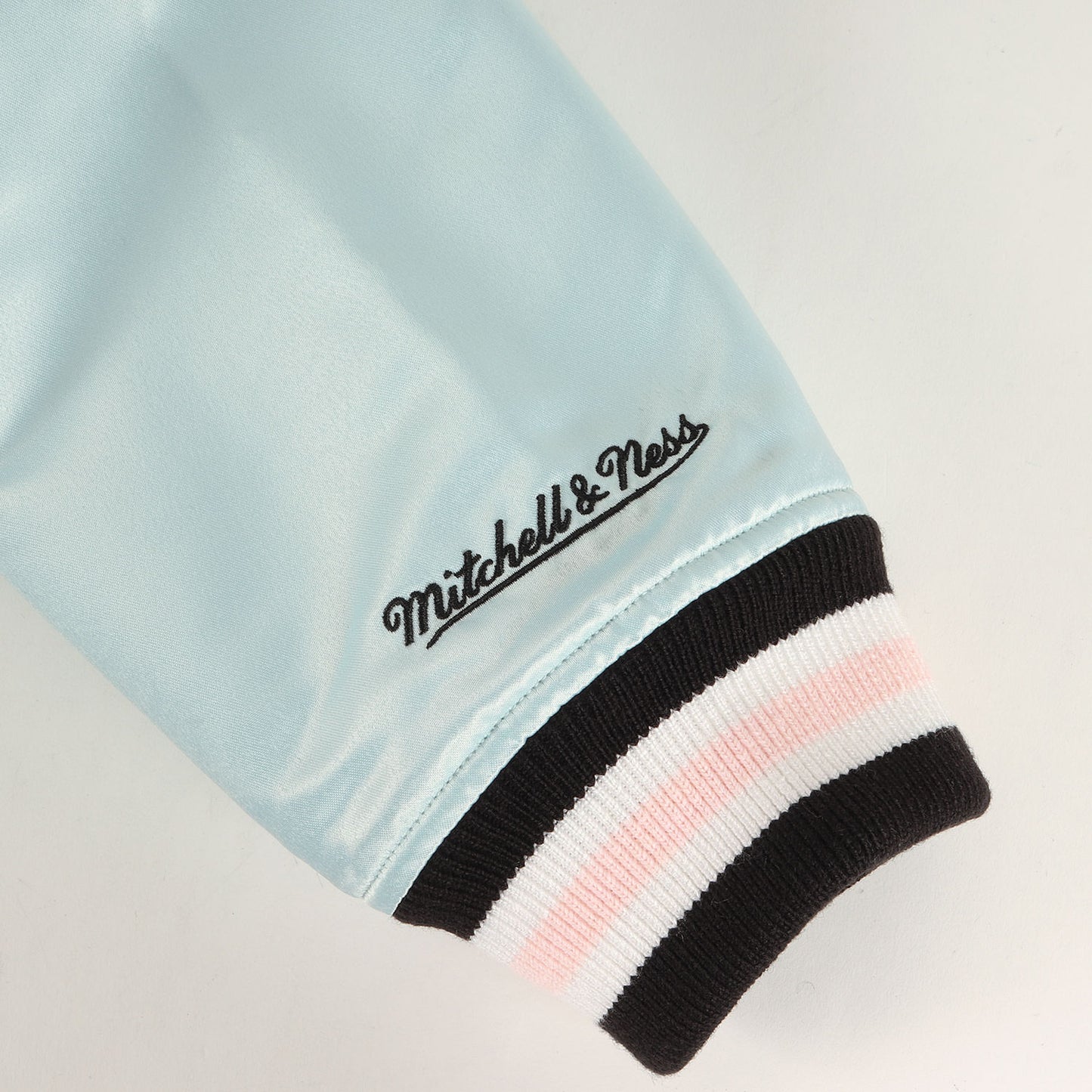 21SS ×Mitchell & Ness サテン バーシティジャケット / スタジャン(Satin Varsity Jacket)