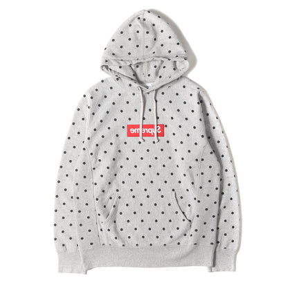 ×COMME des GARCONS SHIRT ドット柄 BOXロゴ スウェットパーカー(Box Logo Hoodie)