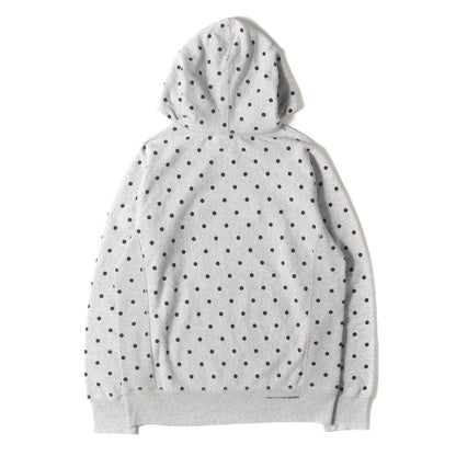 ×COMME des GARCONS SHIRT ドット柄 BOXロゴ スウェットパーカー(Box Logo Hoodie)
