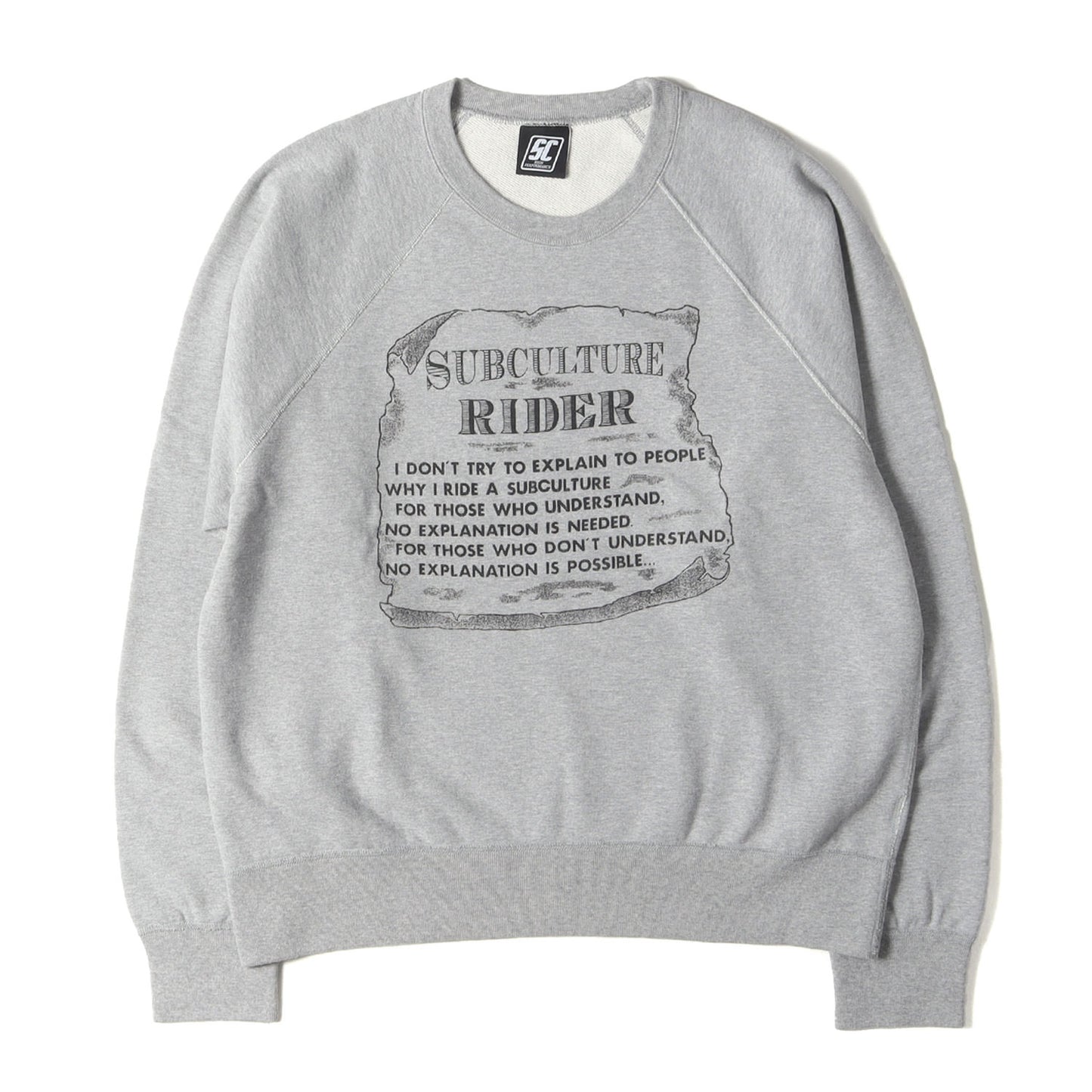 23SS グラフィック クルーネック スウェット(RIDER CREW NECK SWEAT)