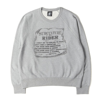 23SS グラフィック クルーネック スウェット(RIDER CREW NECK SWEAT)