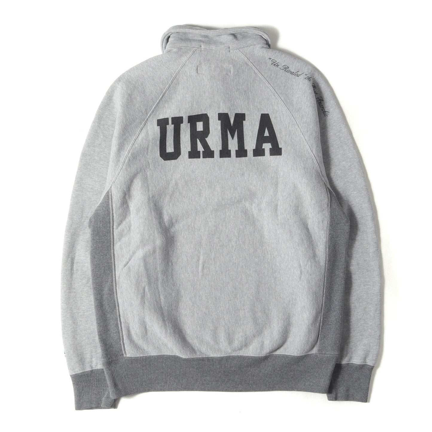 URMAロゴ ハーフジップ リバースウィーブ スウェット
