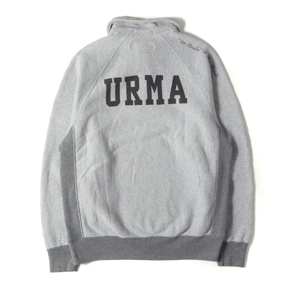 URMAロゴ ハーフジップ リバースウィーブ スウェット