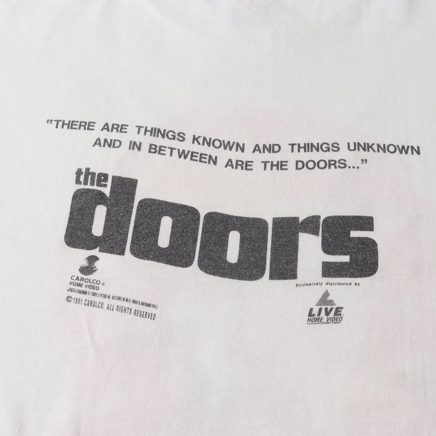 90s The Doors ヴァル・キルマー ムービー Tシャツ(Hanesボディ / USA製)