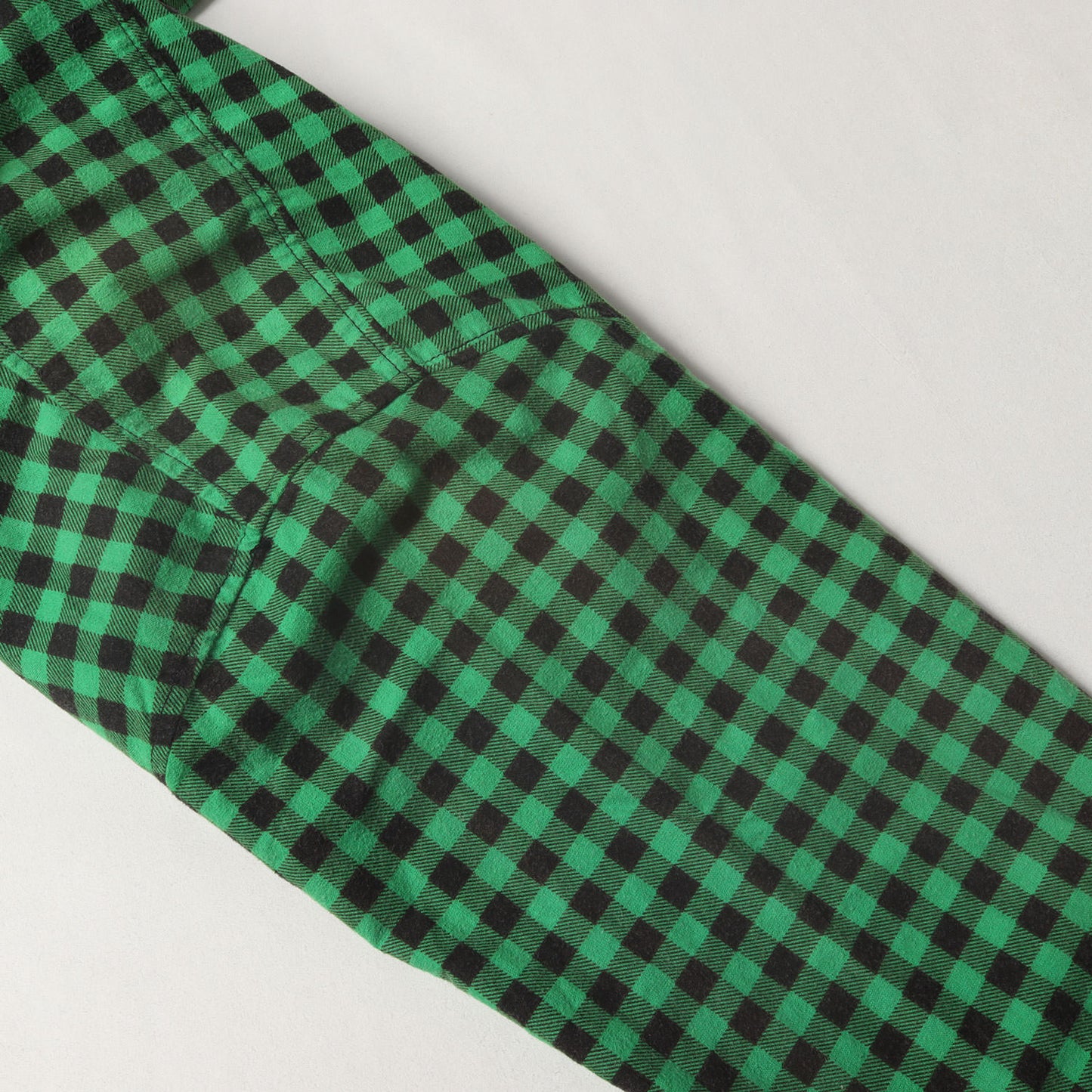 00s ロゴ刺繍 プリントチェック フランネル 半袖シャツ