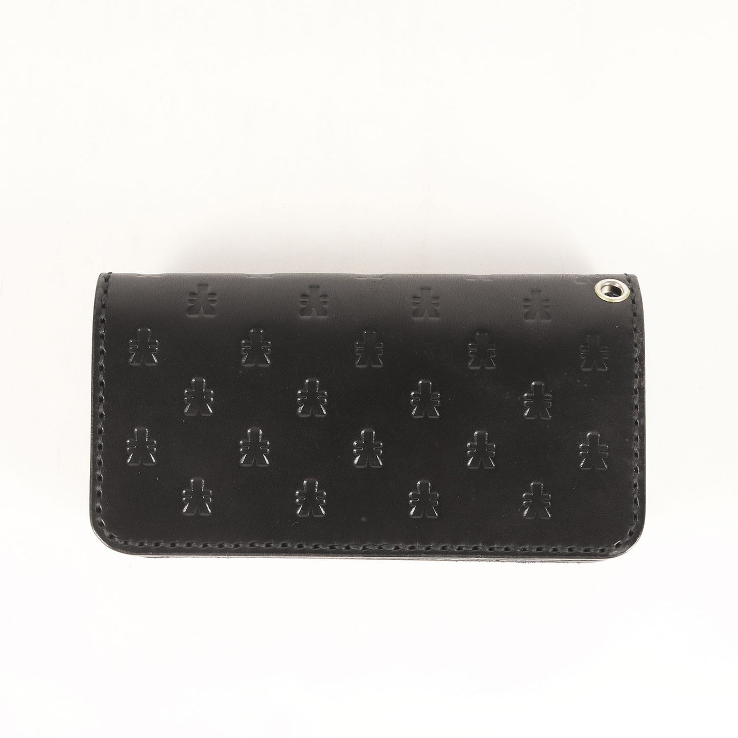 円マーク エンボス レザー ロングウォレット / 長財布