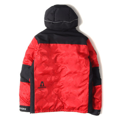AAPE ジャガードカモ フード ダウンジャケット