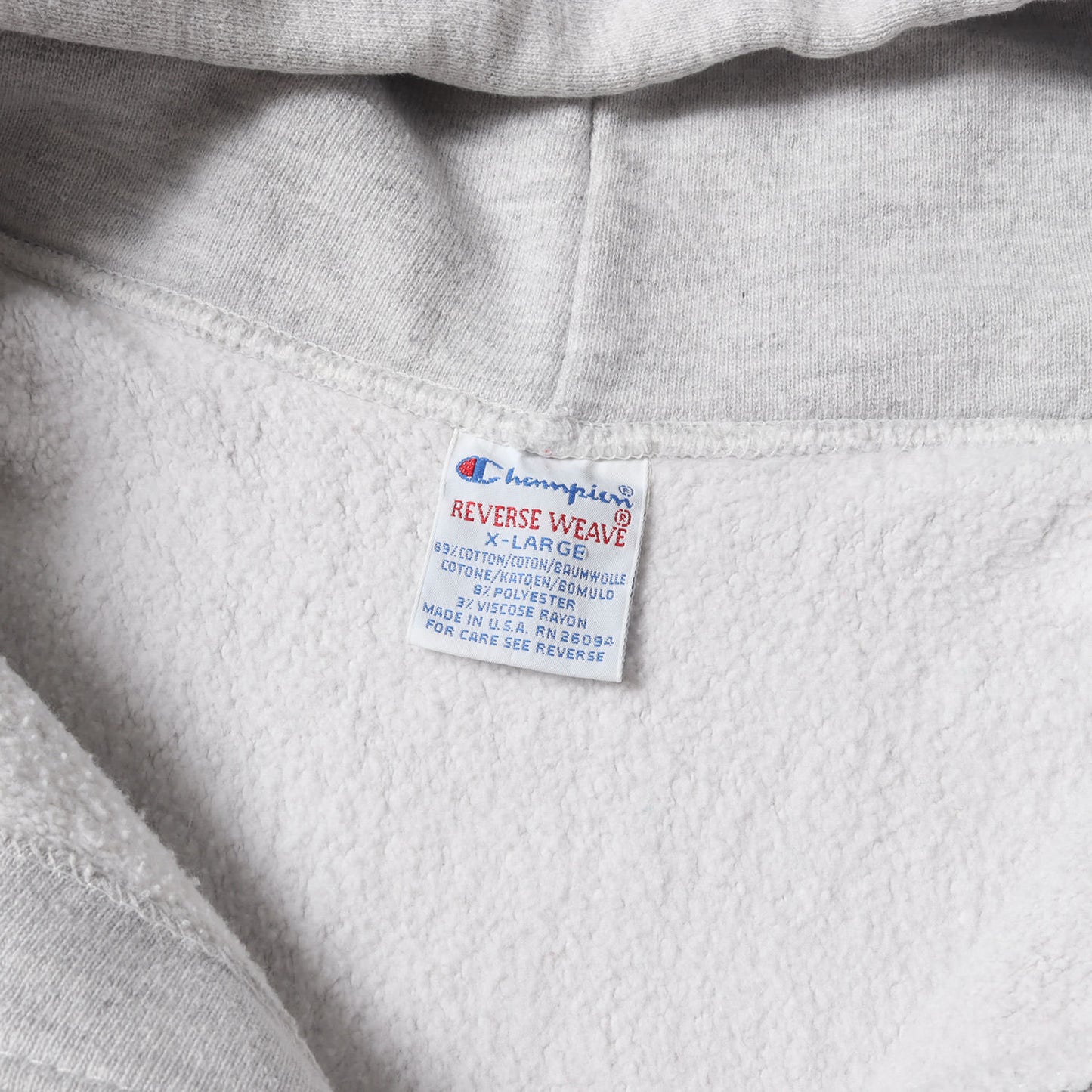 [珍品 希少モデル] 90s リブライン リバースウィーブ フルスナップボタン スウェットパーカー / USA製 刺繍タグ