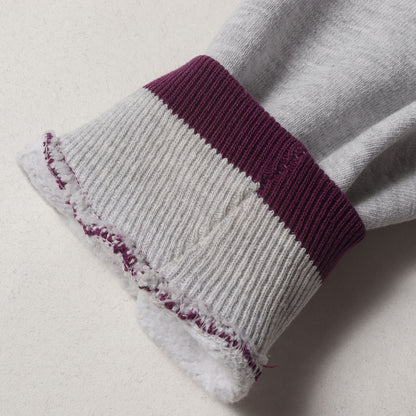 [珍品 希少モデル] 90s リブライン リバースウィーブ フルスナップボタン スウェットパーカー / USA製 刺繍タグ