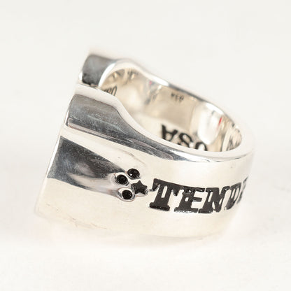 ダイヤ ホースシュー リング(H.S RING SILVER STONE CHICK SIZE)