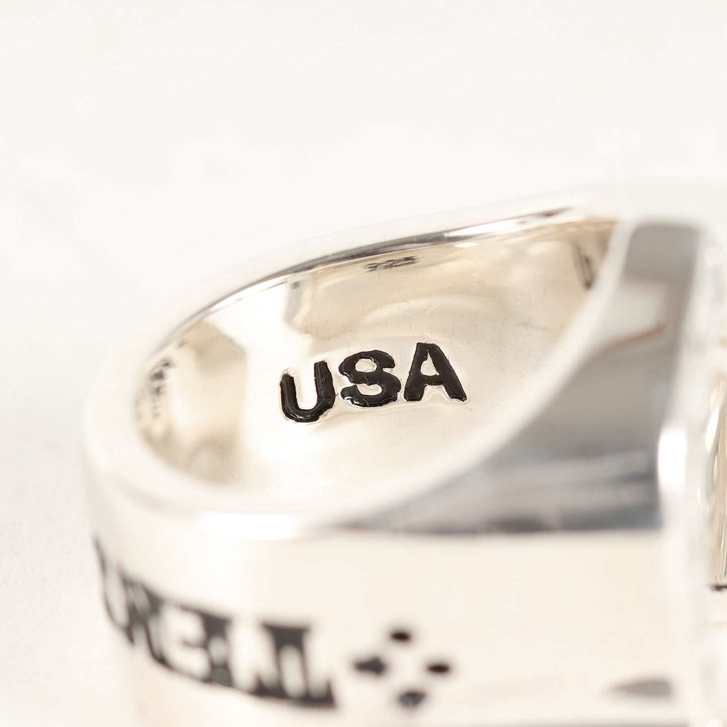 ダイヤ ホースシュー リング(H.S RING SILVER STONE CHICK SIZE)