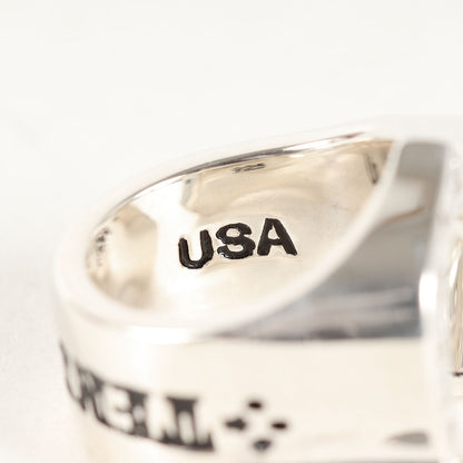 ダイヤ ホースシュー リング(H.S RING SILVER STONE CHICK SIZE)