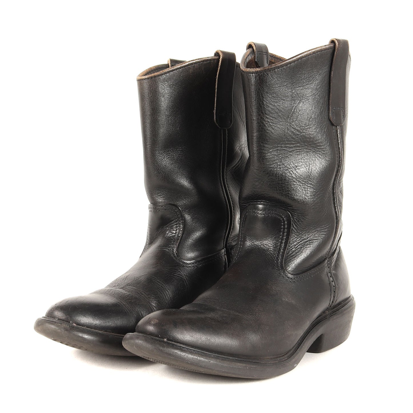 [人気品番 8155] 90s プリント羽根タグ 茶芯 ペコスブーツ / 1990年製 Pecos Boots