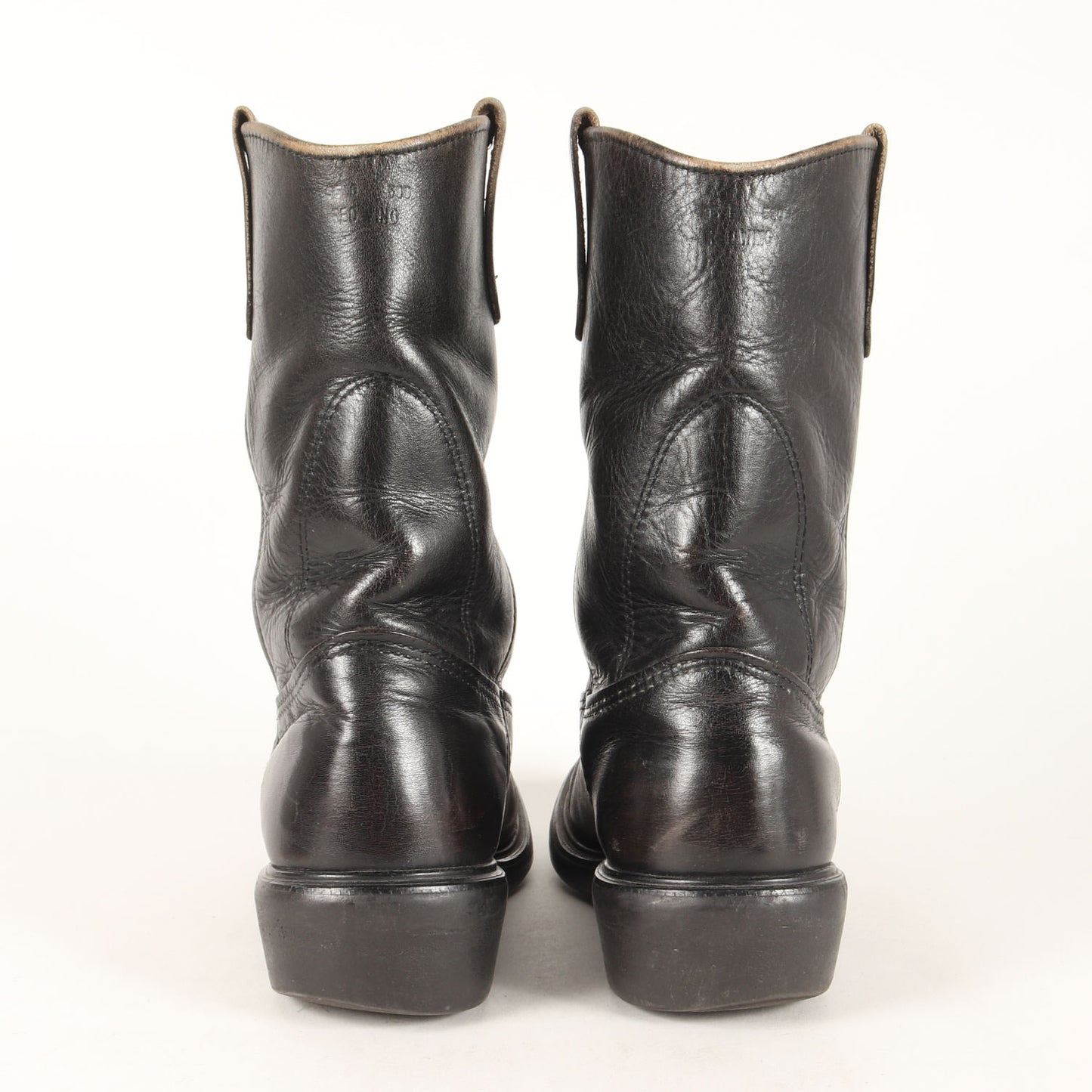 [人気品番 8155] 90s プリント羽根タグ 茶芯 ペコスブーツ / 1990年製 Pecos Boots