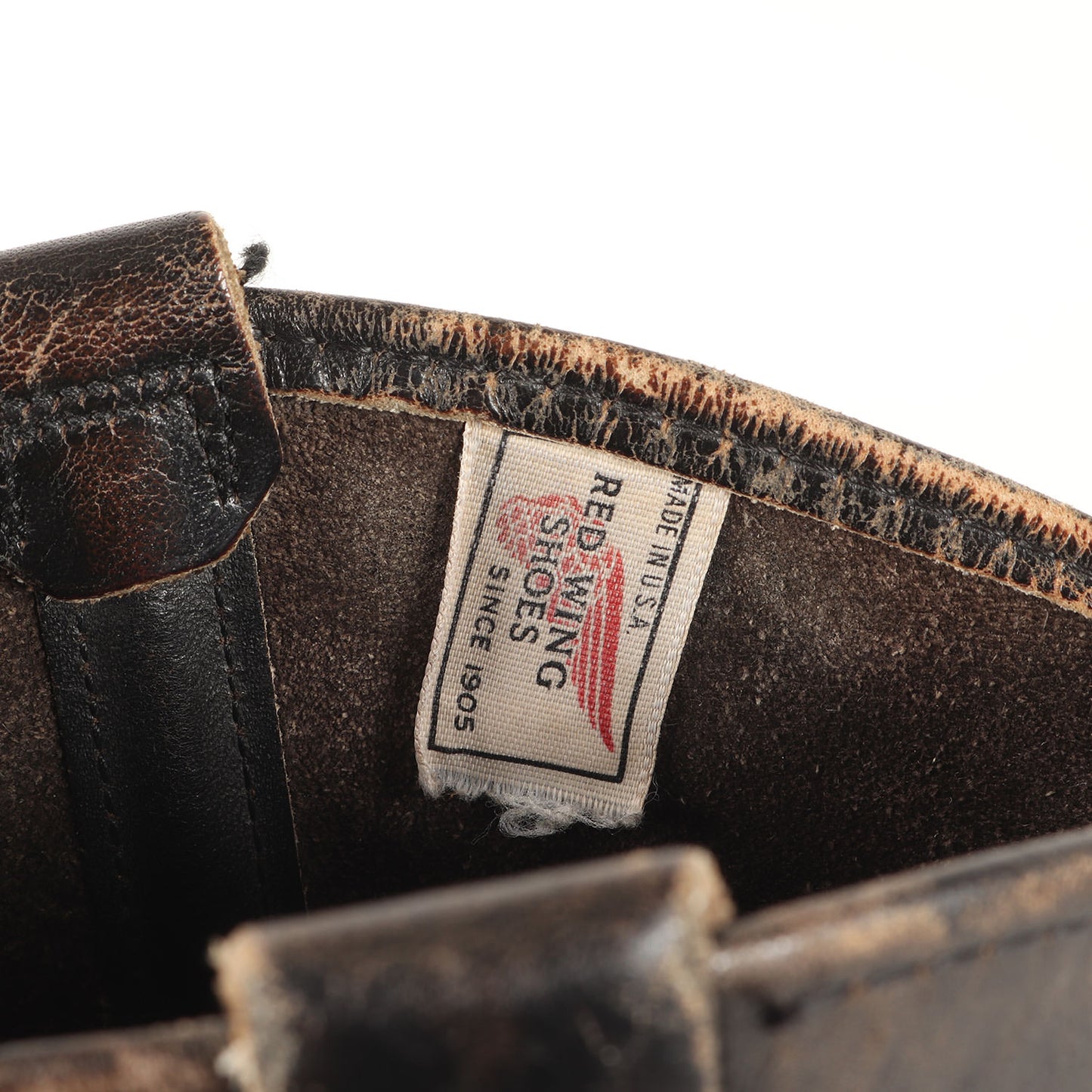 [人気品番 8155] 90s プリント羽根タグ 茶芯 ペコスブーツ / 1990年製 Pecos Boots