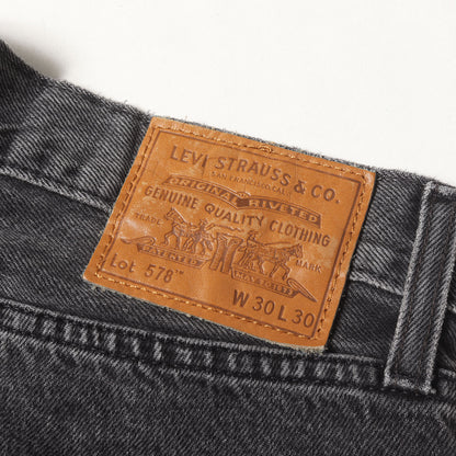 [リーバイスプレミアム] 578 Baggy バギー ブラック デニムパンツ (A4750-0020)