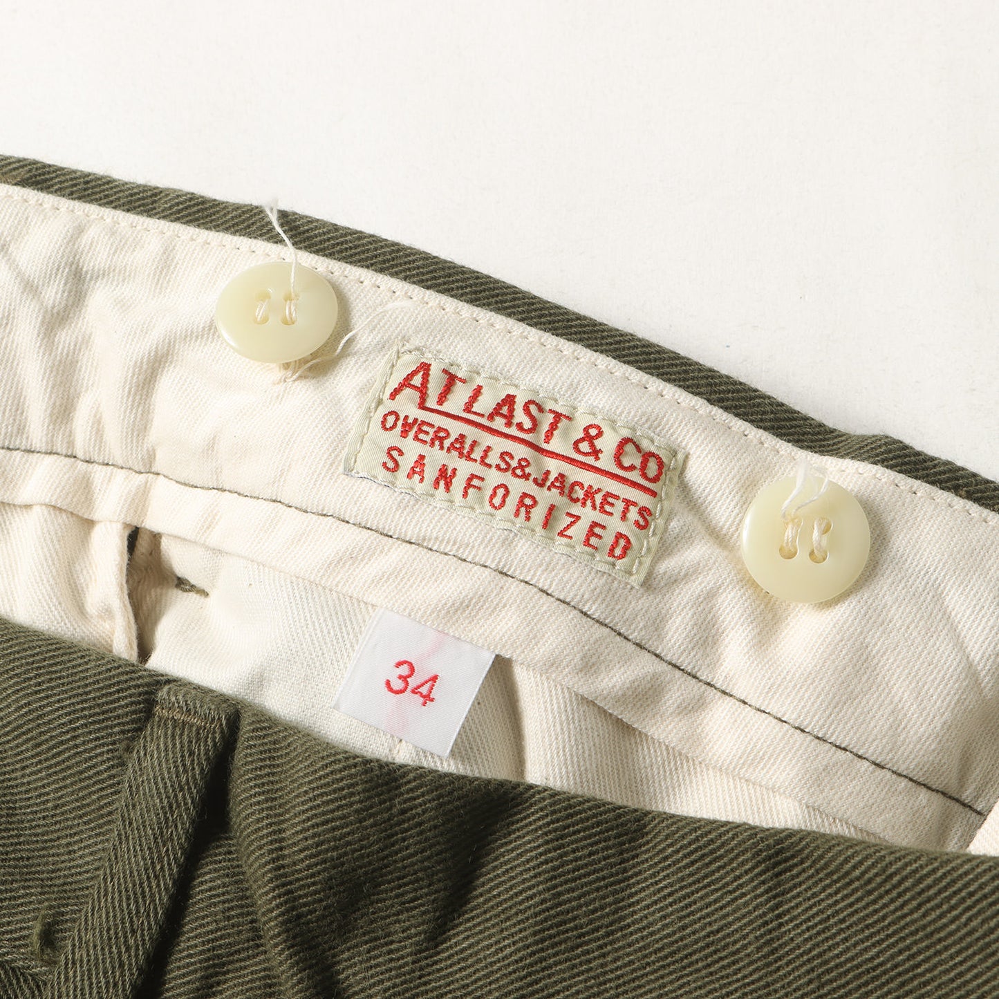 コットンカツラギ ワーク チノパンツ