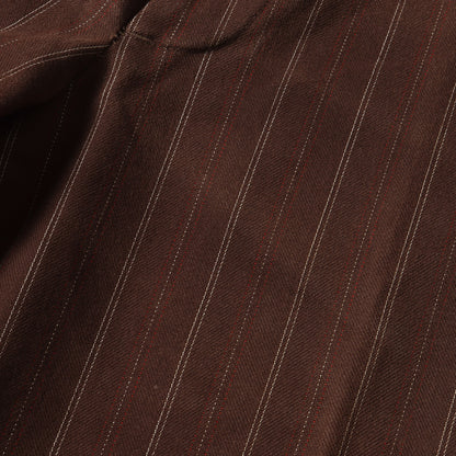 ストライプ ヘリンボーン ワークパンツ