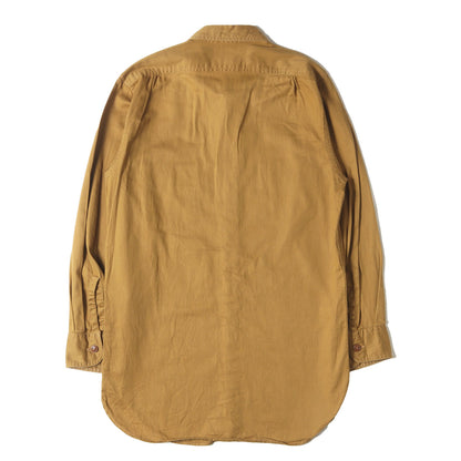 チンスト付き コットンツイル ワークシャツ