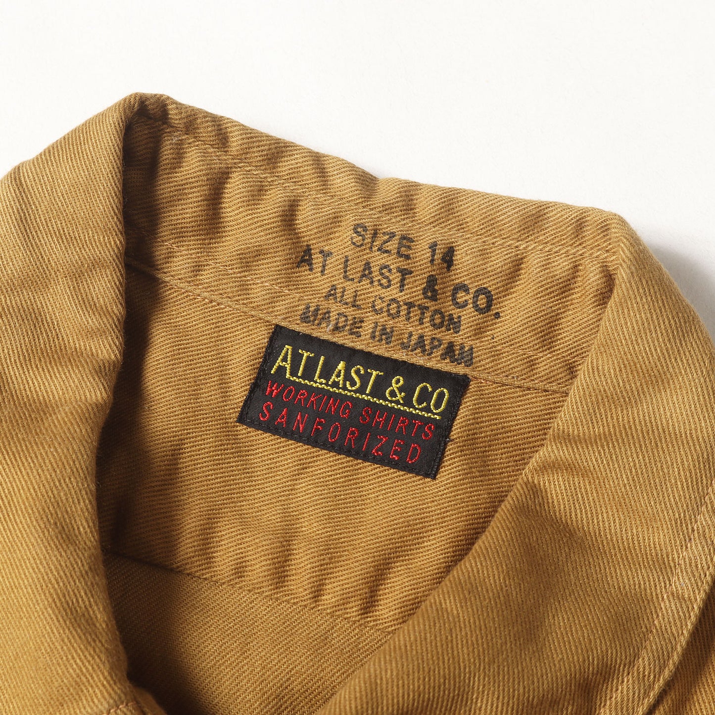 チンスト付き コットンツイル ワークシャツ