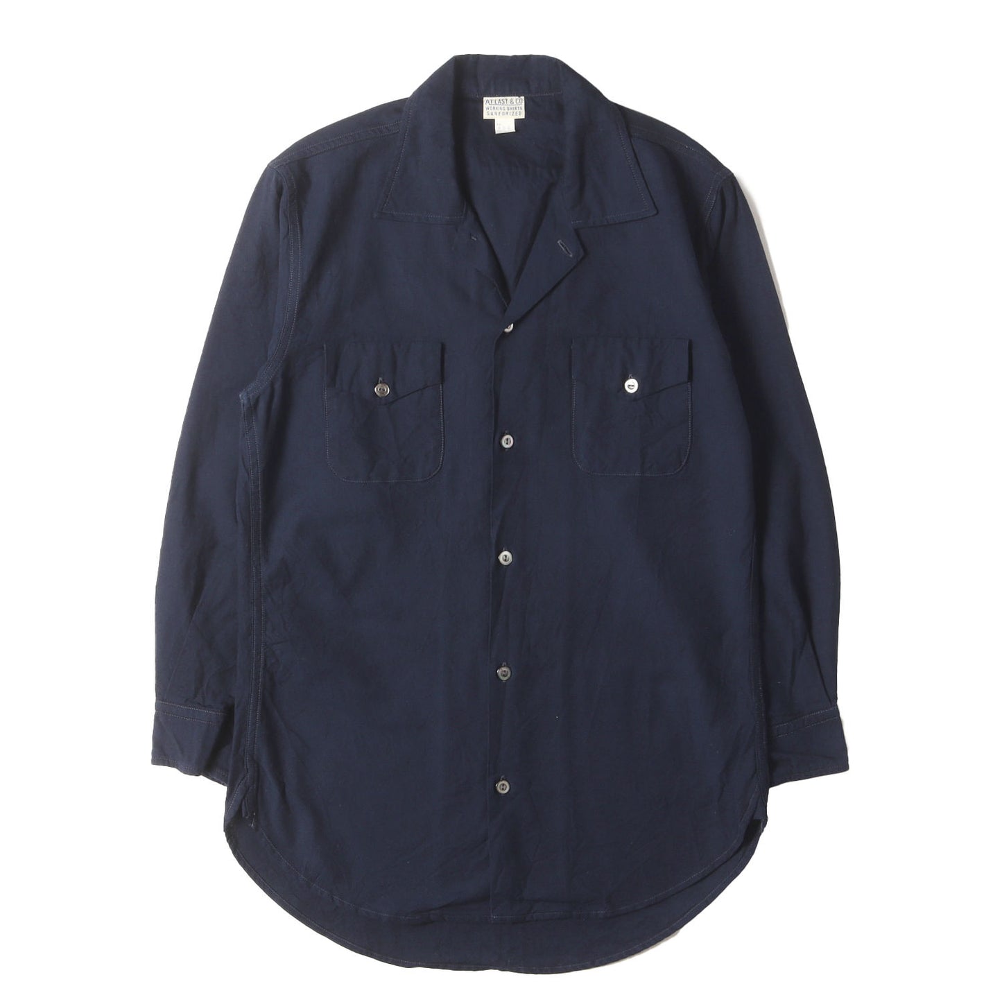 Lot.392 コットンオックス オープンカラー ワークシャツ