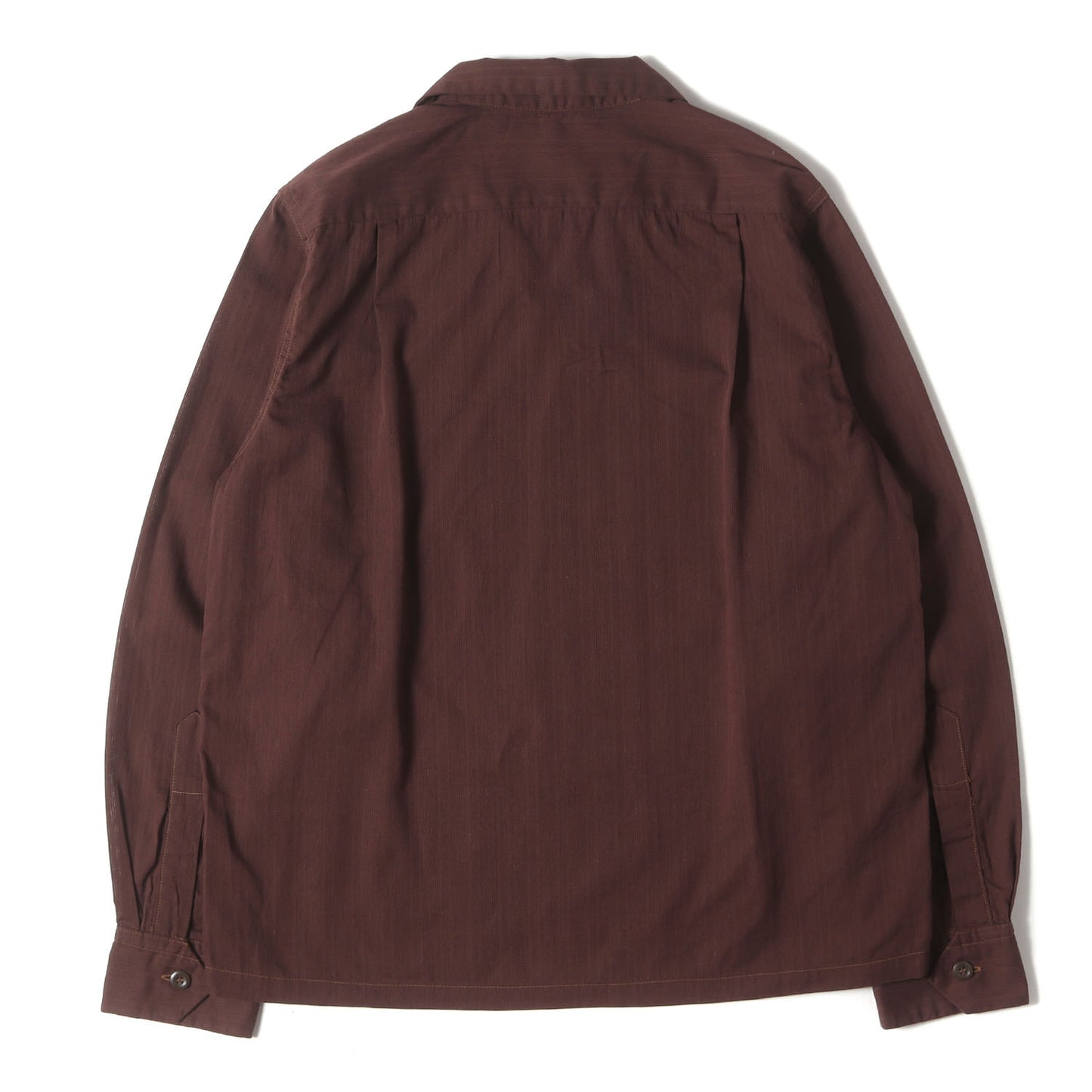 BUTCHER PRODUCTS シャドーストライプ オープンカラーシャツ