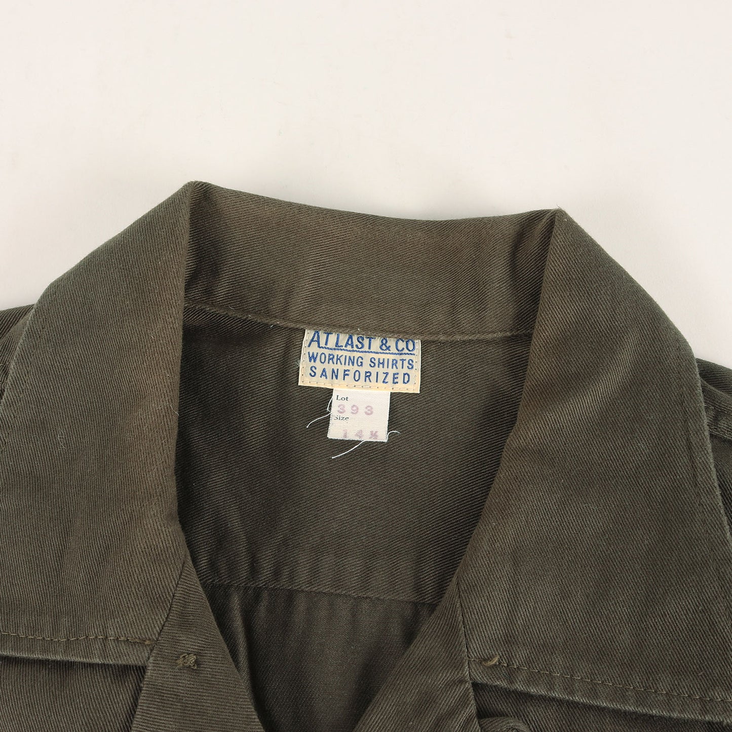 Lot.393 コットンツイル オープンカラー ワークシャツ