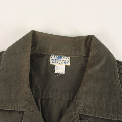 Lot.393 コットンツイル オープンカラー ワークシャツ