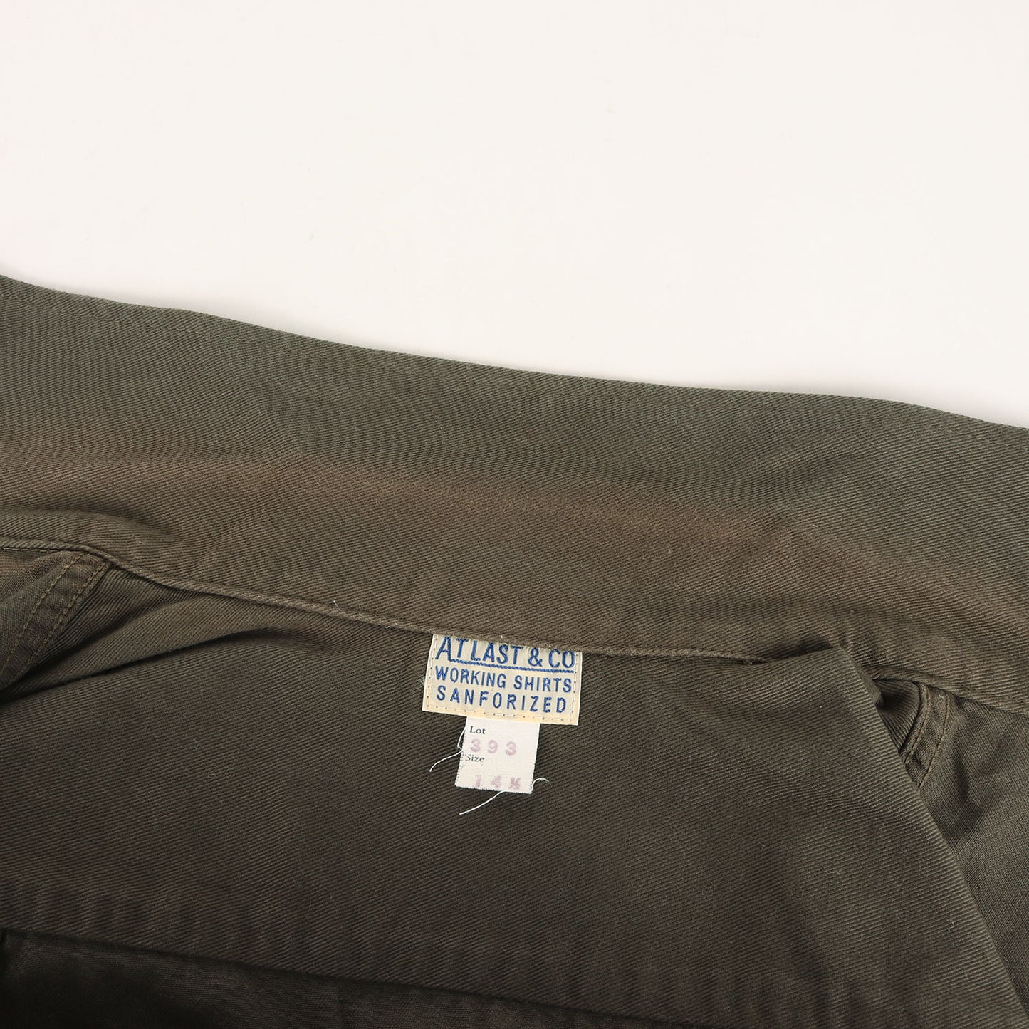 Lot.393 コットンツイル オープンカラー ワークシャツ