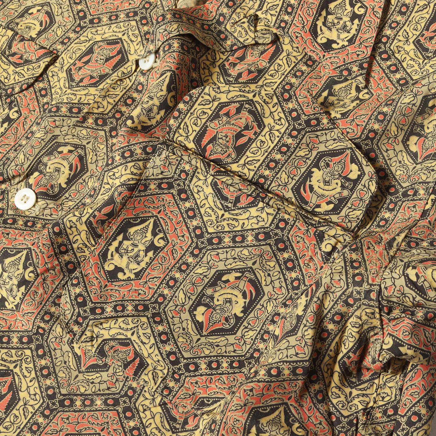 BUTCHER PRODUCTS 総柄 レーヨン オープンカラーシャツ - ブランド古着