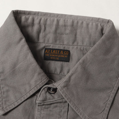 プレーン コットン ワークシャツ