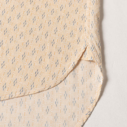 チンスト付き プリントストライプ ワークシャツ