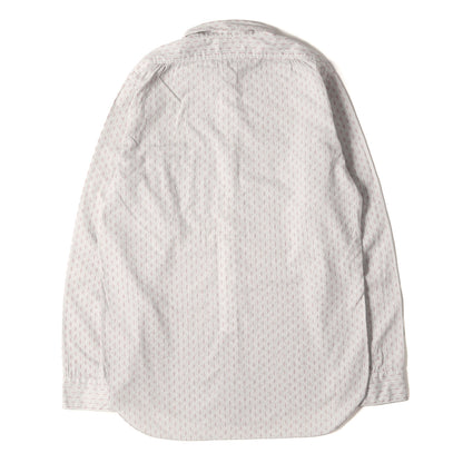 チンスト付き プリントストライプ ワークシャツ