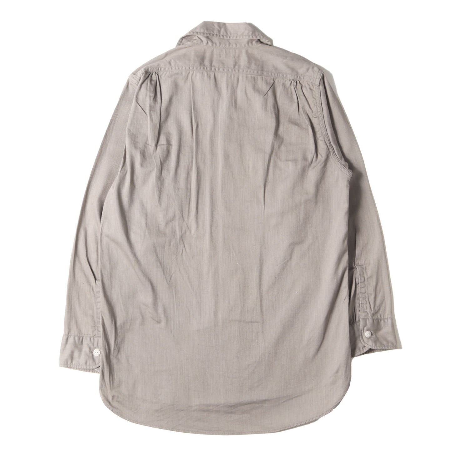 コットンツイル オープンカラー シャツ