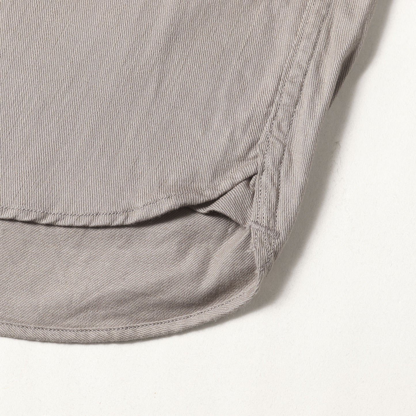 コットンツイル オープンカラー シャツ