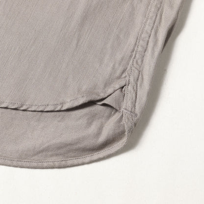 コットンツイル オープンカラー シャツ