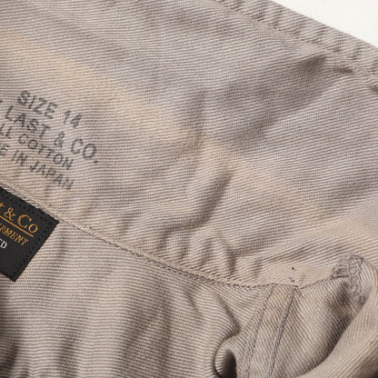 コットンツイル オープンカラー シャツ