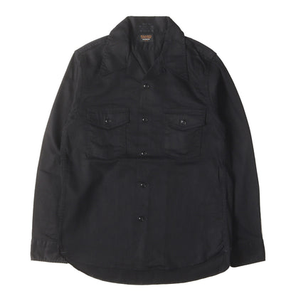 コットンツイル オープンカラー シャツ