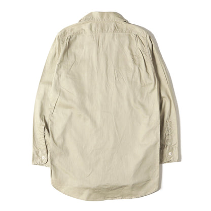 コットンツイル オープンカラー シャツ