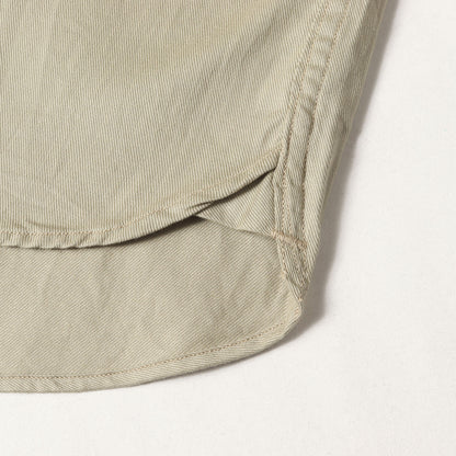 コットンツイル オープンカラー シャツ