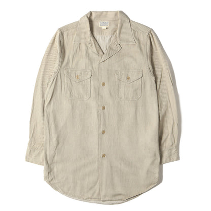 Lot.383 ストライプ コットンツイル ワークシャツ