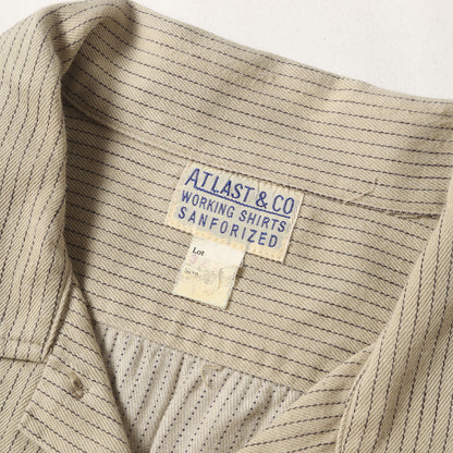 Lot.383 ストライプ コットンツイル ワークシャツ