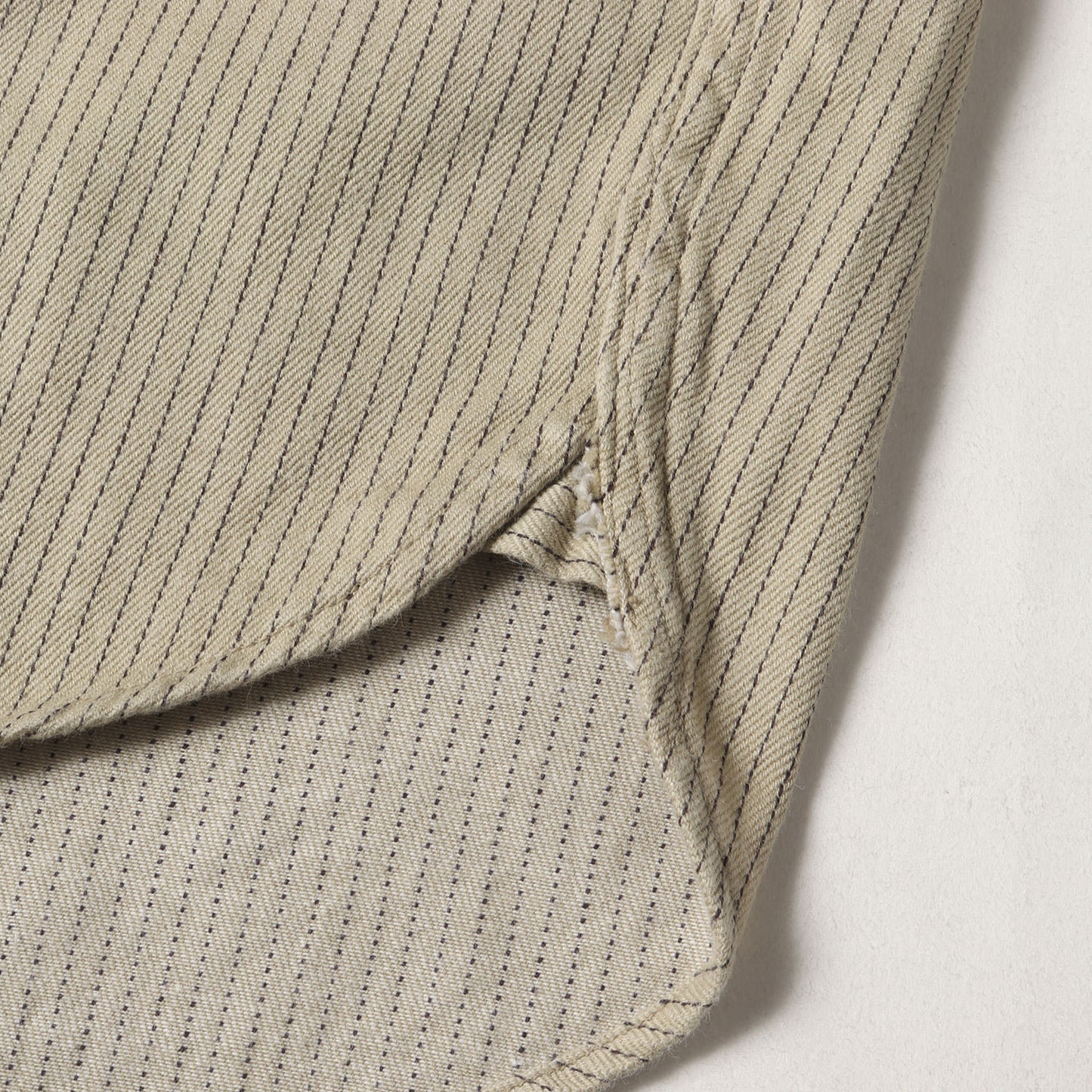 Lot.383 ストライプ コットンツイル ワークシャツ