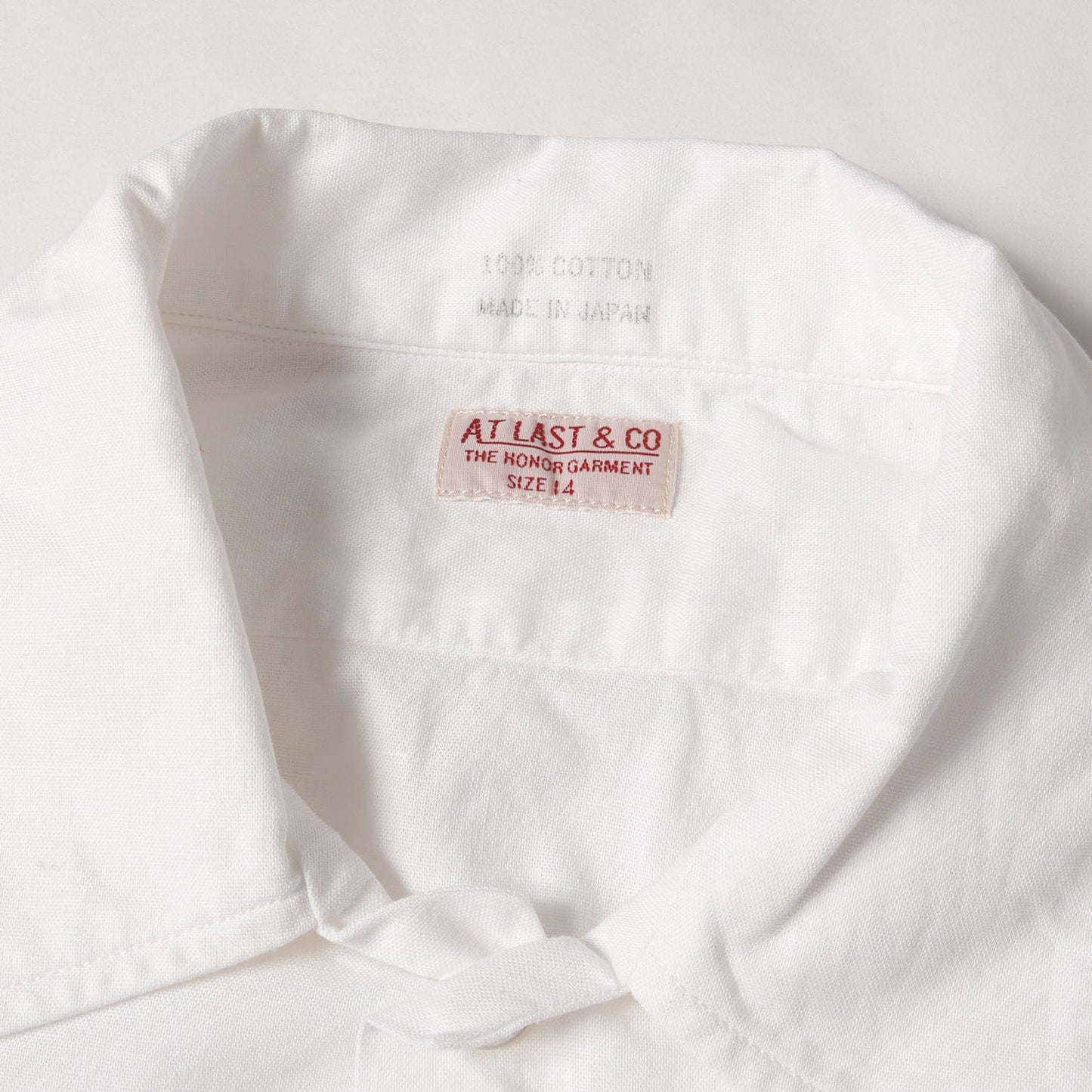 プレーン コットン ワークシャツ