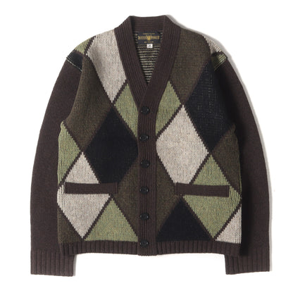 BUTCHER PRODUCTS アーガイル ニット カーディガン