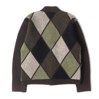 BUTCHER PRODUCTS アーガイル ニット カーディガン