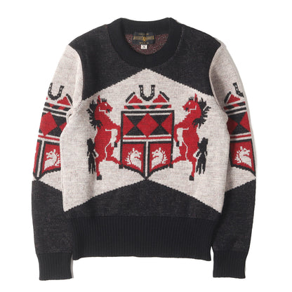 BUTCHER PRODUCTS エンブレム ウールニット セーター